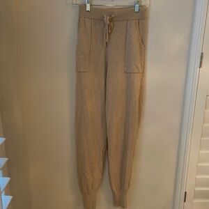 Caara 100% Cashmere Joggers XS Beige